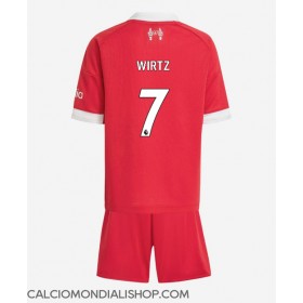 Maglie da calcio Liverpool Florian Wirtz #7 Prima Maglia Bambino 2025-26 Manica Corta (+ Pantaloni corti)